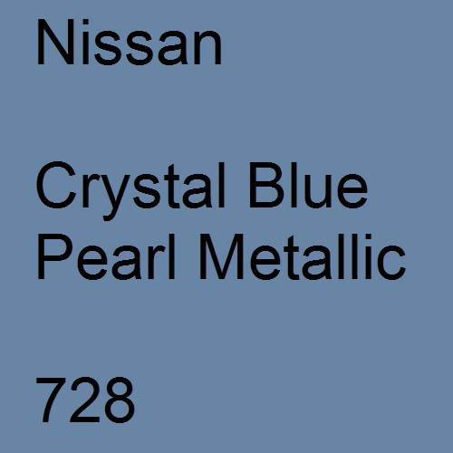 Nissan, Crystal Blue Pearl Metallic, 728.